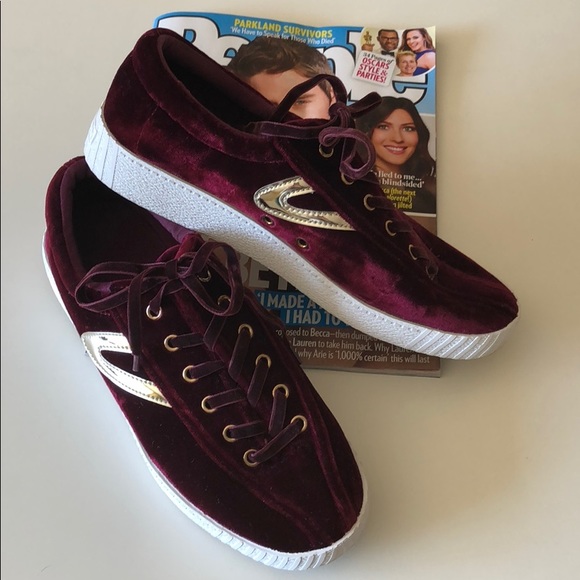 tretorn velvet sneakers